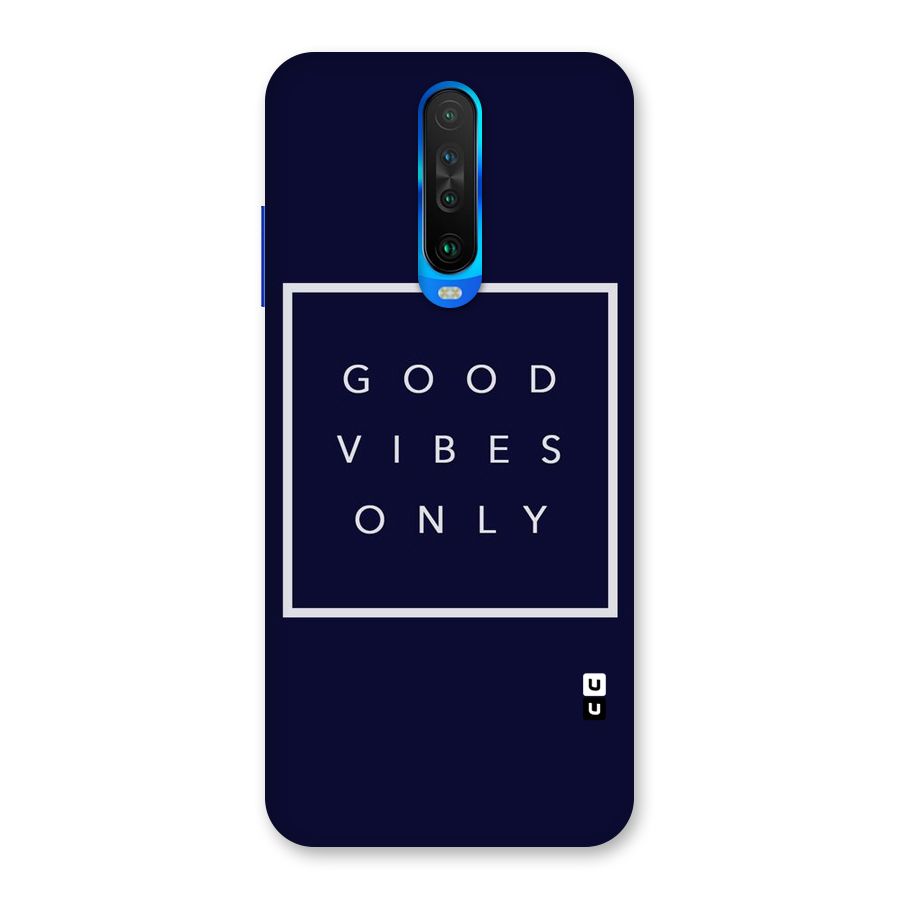 Blue White Vibes Back Case for Poco X2