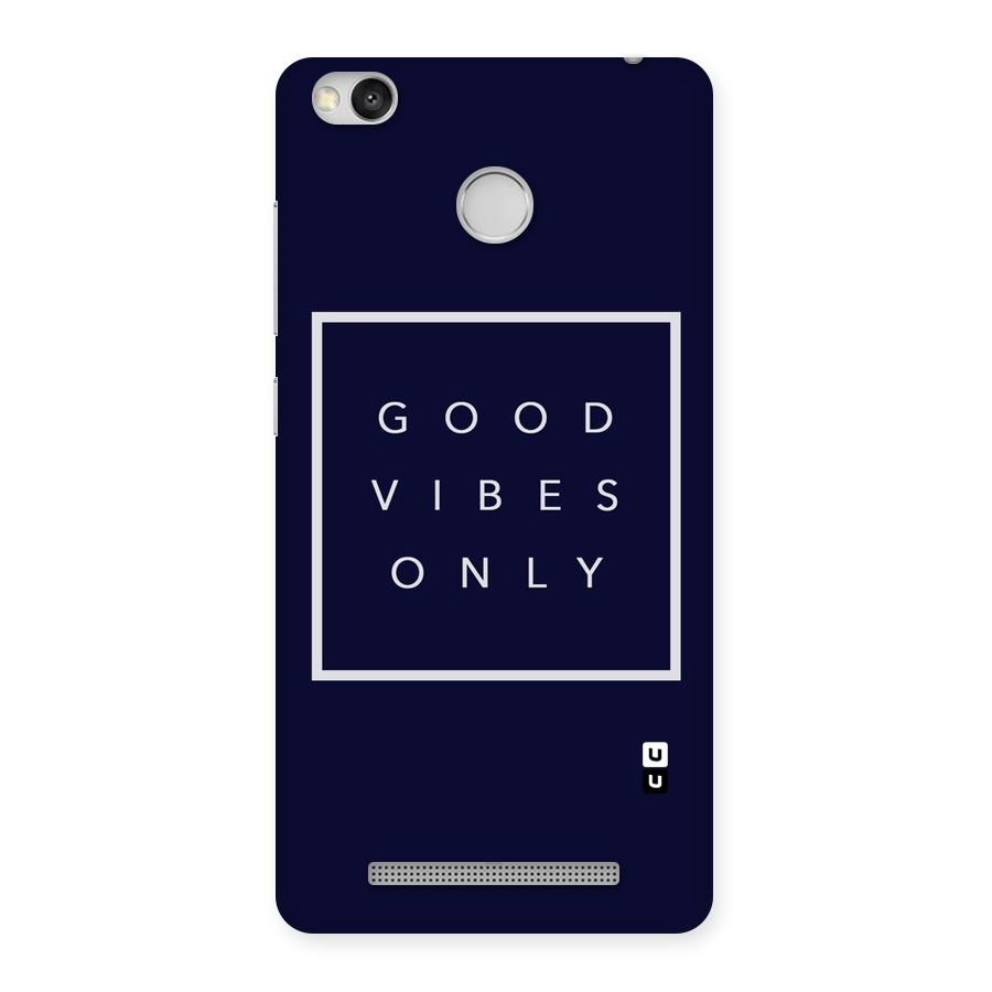 Blue White Vibes Back Case for Redmi 3S Prime