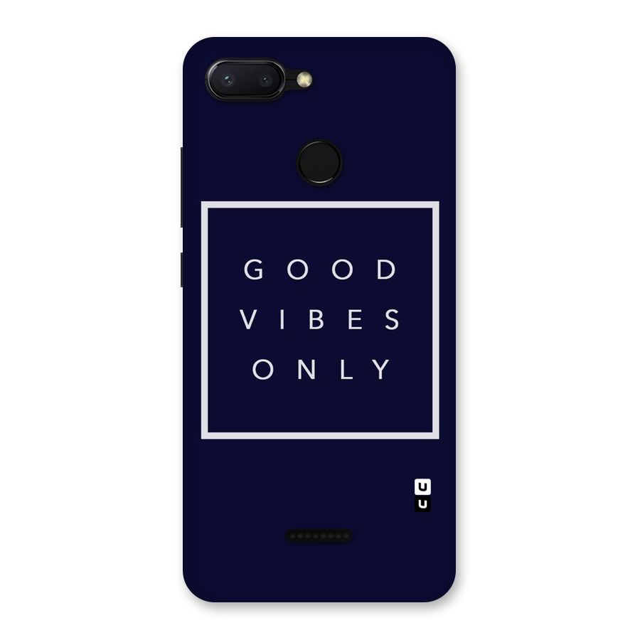 Blue White Vibes Back Case for Redmi 6