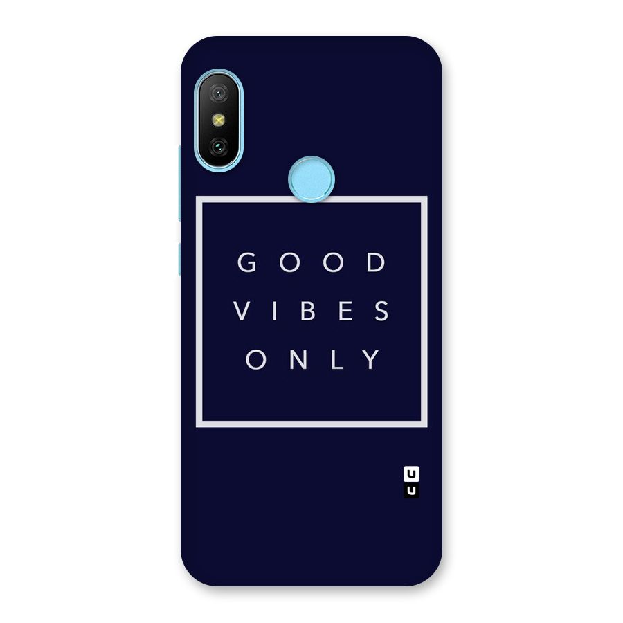 Blue White Vibes Back Case for Redmi 6 Pro