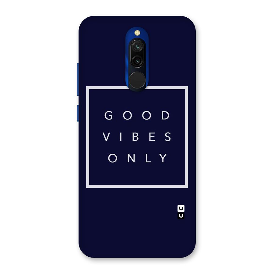 Blue White Vibes Back Case for Redmi 8