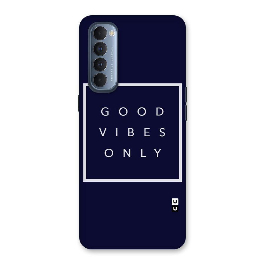 Blue White Vibes Back Case for Reno4 Pro