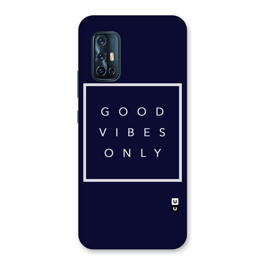 Blue White Vibes Back Case for Vivo V17