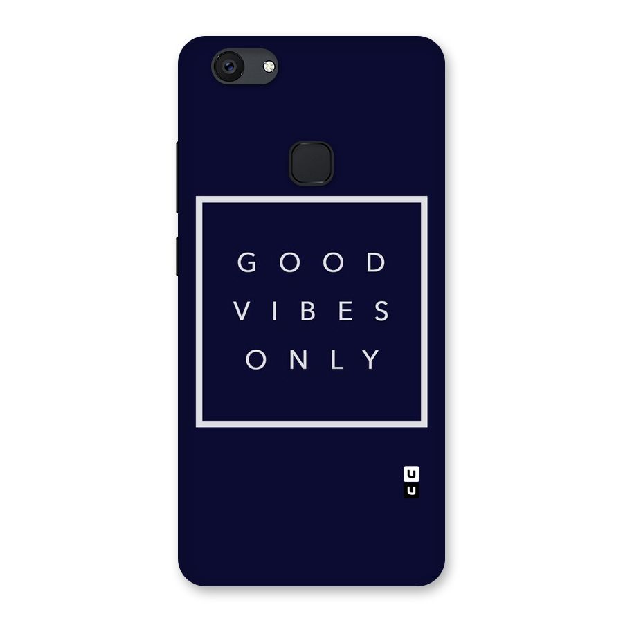 Blue White Vibes Back Case for Vivo V7 Plus