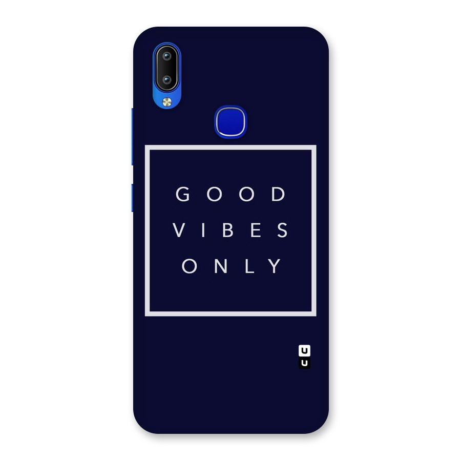Blue White Vibes Back Case for Vivo Y91