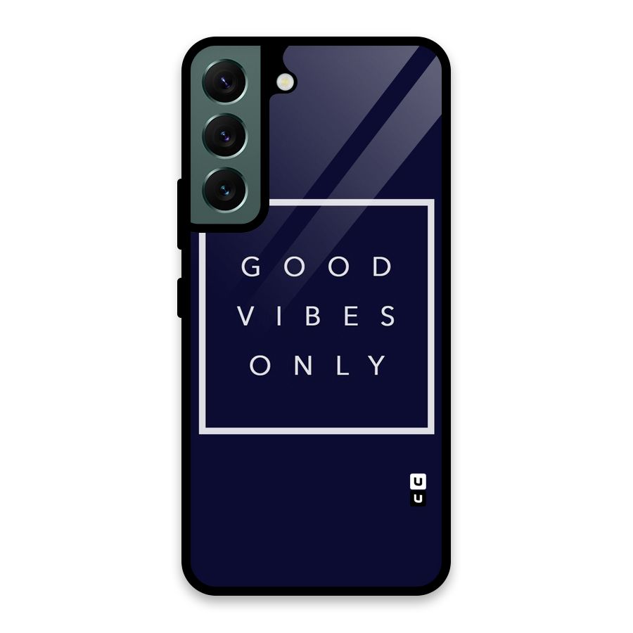 Blue White Vibes Glass Back Case for Galaxy S22 5G