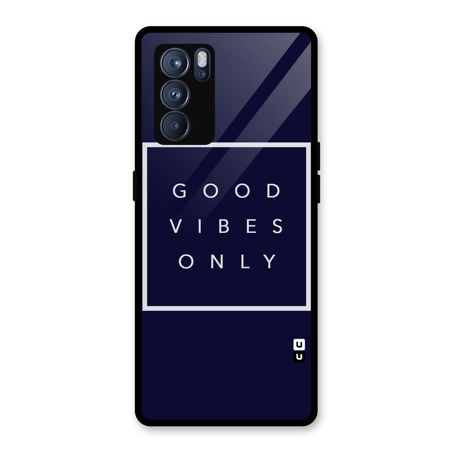 Blue White Vibes Glass Back Case for Oppo Reno6 Pro 5G