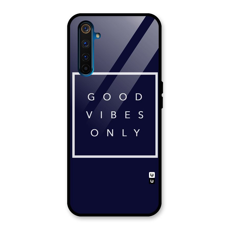 Blue White Vibes Glass Back Case for Realme 6 Pro