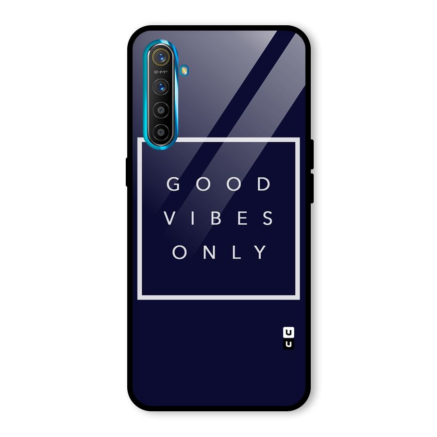 Blue White Vibes Glass Back Case for Realme X2
