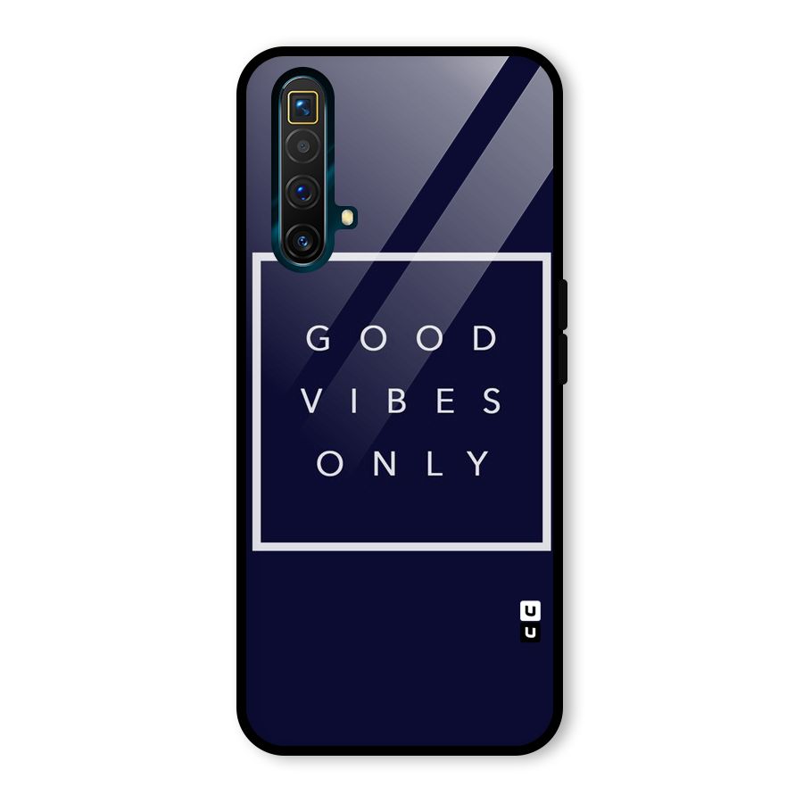Blue White Vibes Glass Back Case for Realme X3 SuperZoom
