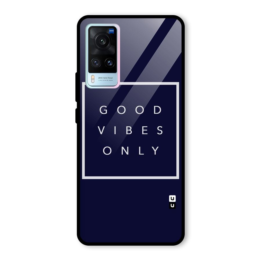 Blue White Vibes Glass Back Case for Vivo X60