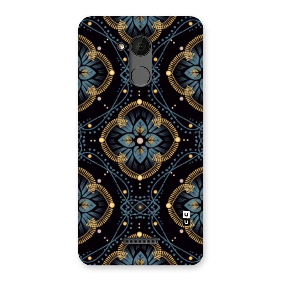 Blue With Black Flower Back Case for Coolpad Note 5