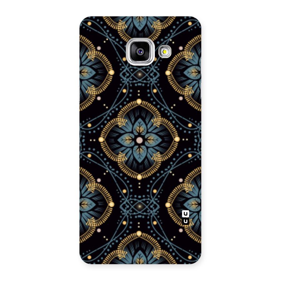 Blue With Black Flower Back Case for Galaxy A5 2016