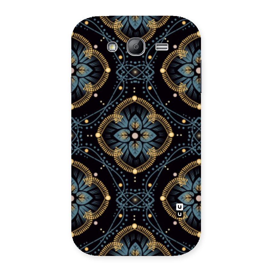Blue With Black Flower Back Case for Galaxy Grand Neo