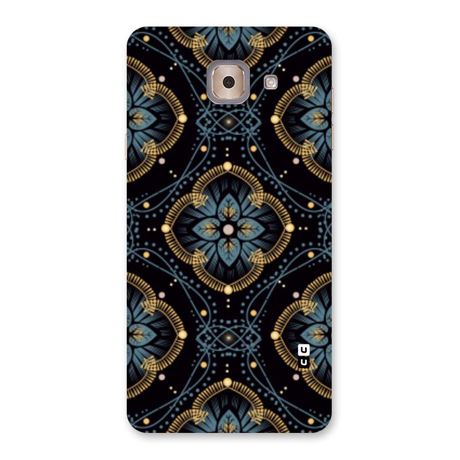 Blue With Black Flower Back Case for Galaxy J7 Max