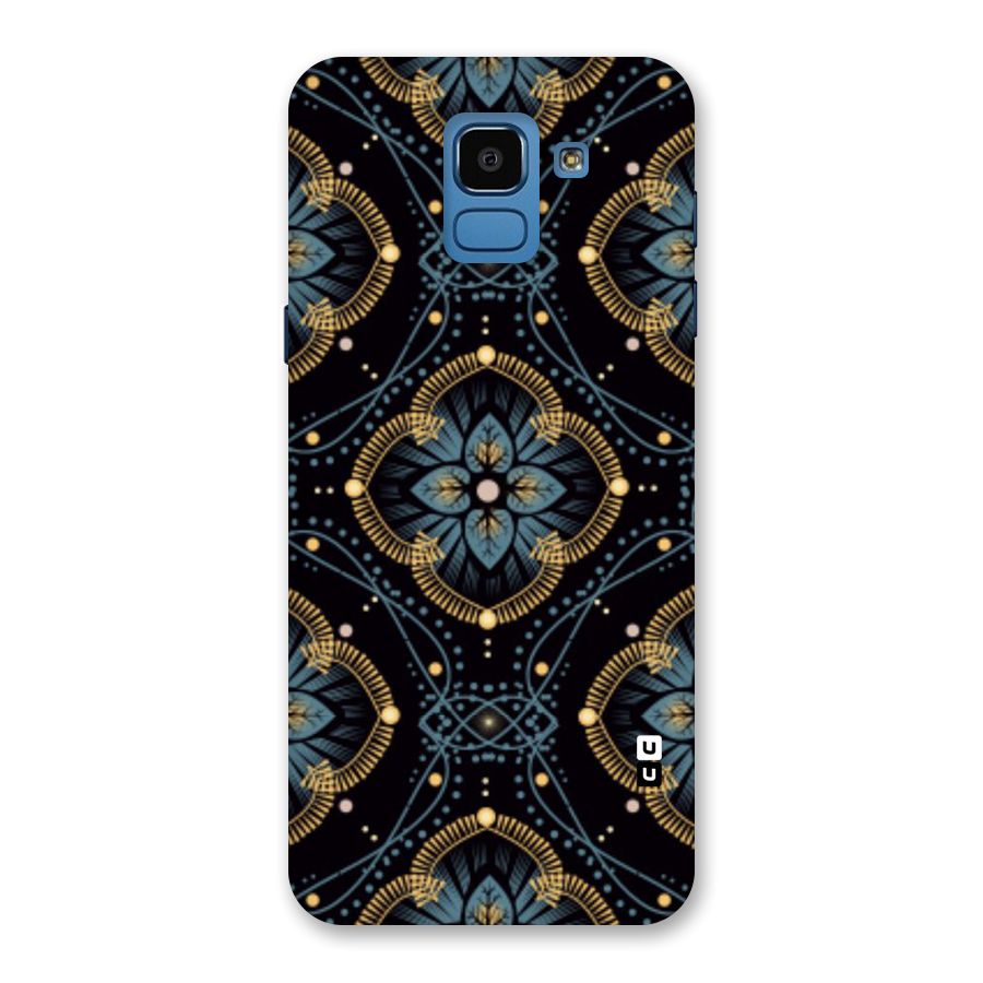 Blue With Black Flower Back Case for Galaxy On6