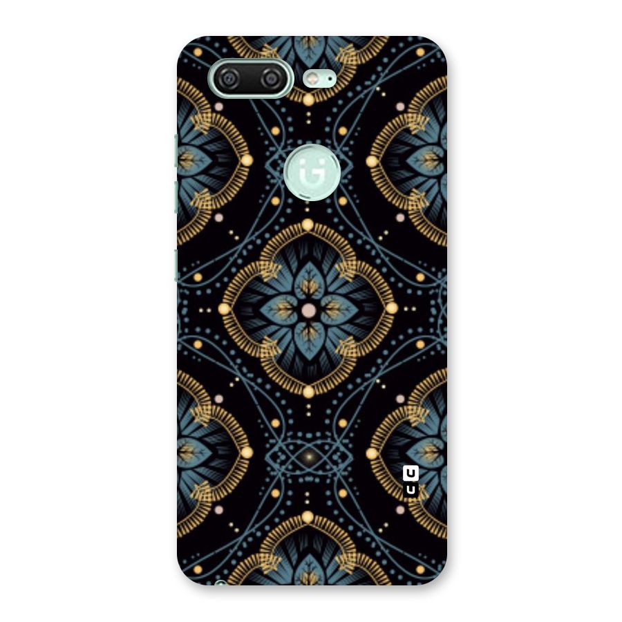 Blue With Black Flower Back Case for Gionee S10