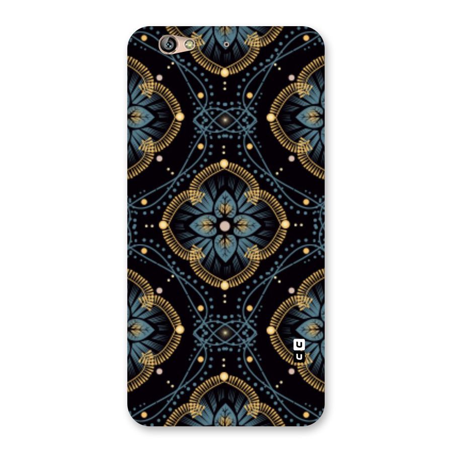 Blue With Black Flower Back Case for Gionee S6