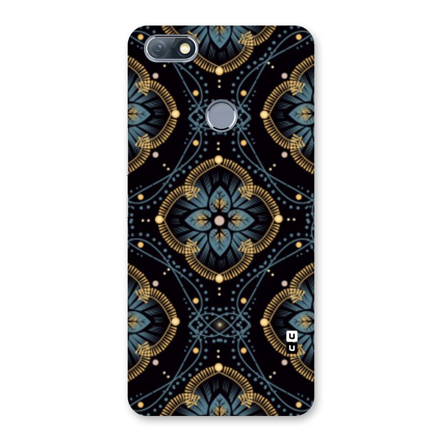Blue With Black Flower Back Case for Infinix Note 5