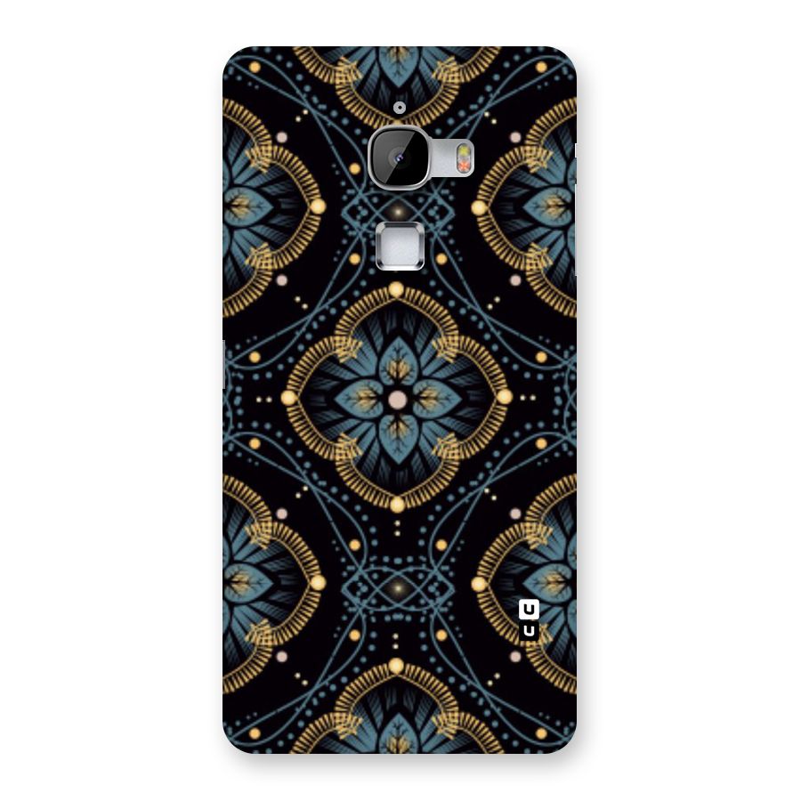Blue With Black Flower Back Case for LeTv Le Max