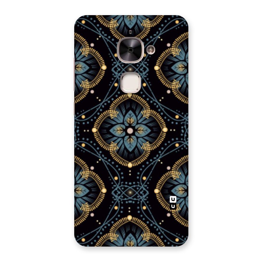 Blue With Black Flower Back Case for Le 2