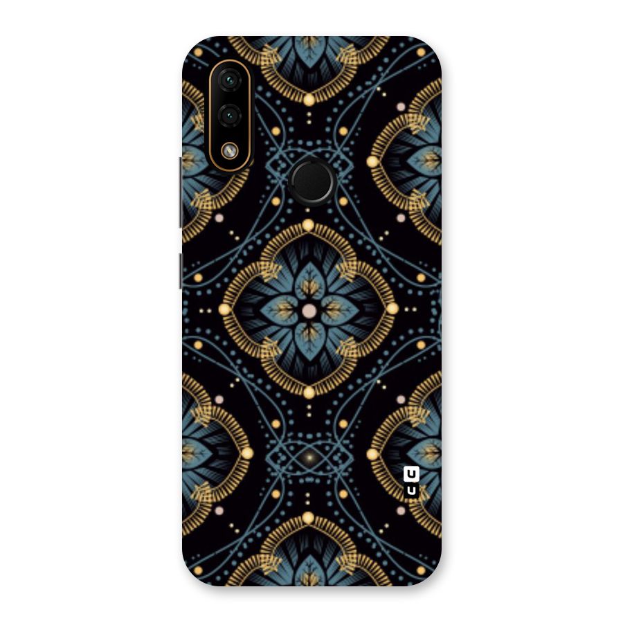 Blue With Black Flower Back Case for Lenovo A6 Note