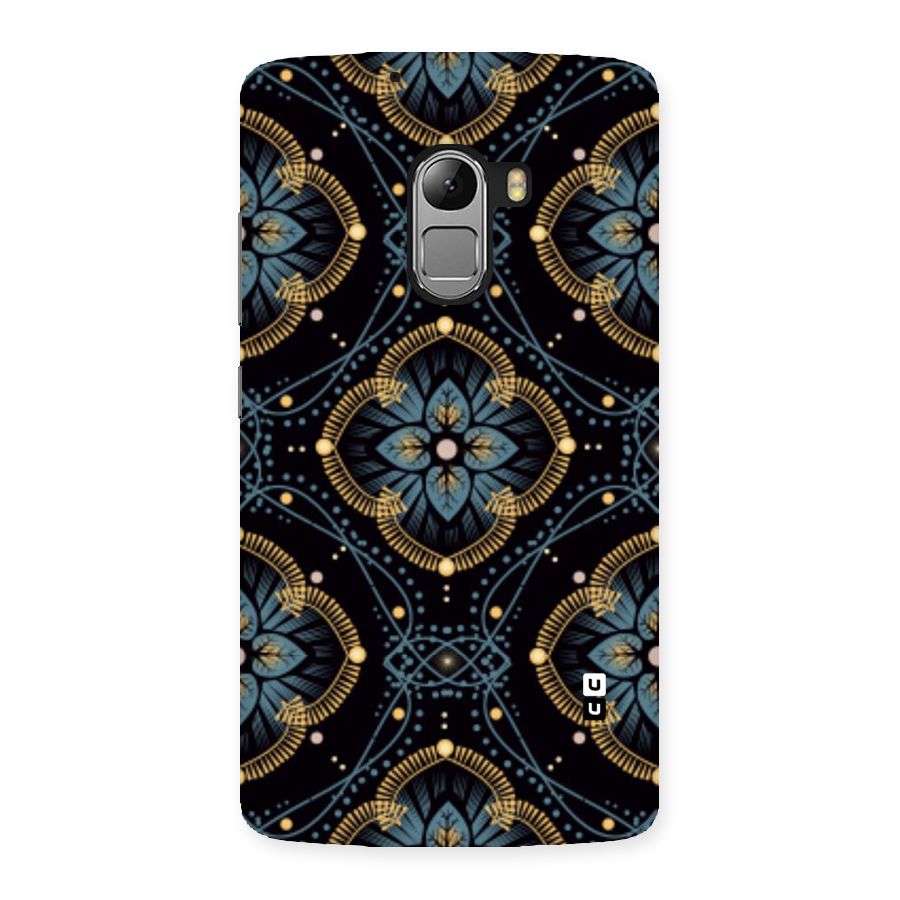 Blue With Black Flower Back Case for Lenovo K4 Note