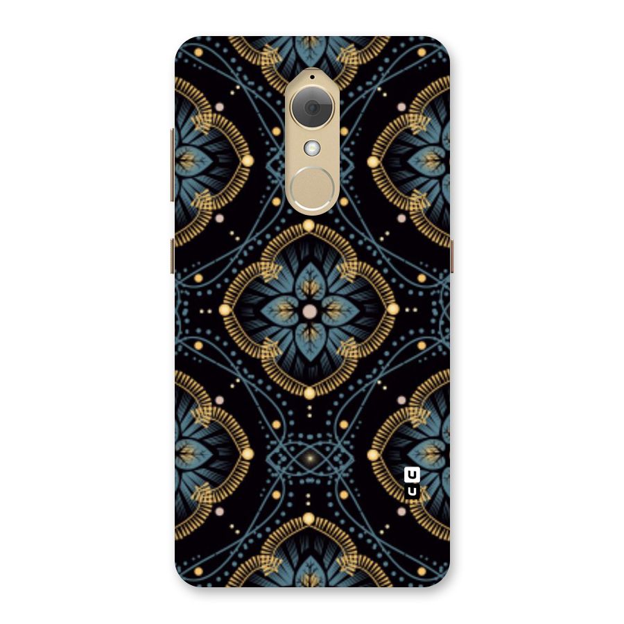 Blue With Black Flower Back Case for Lenovo K8