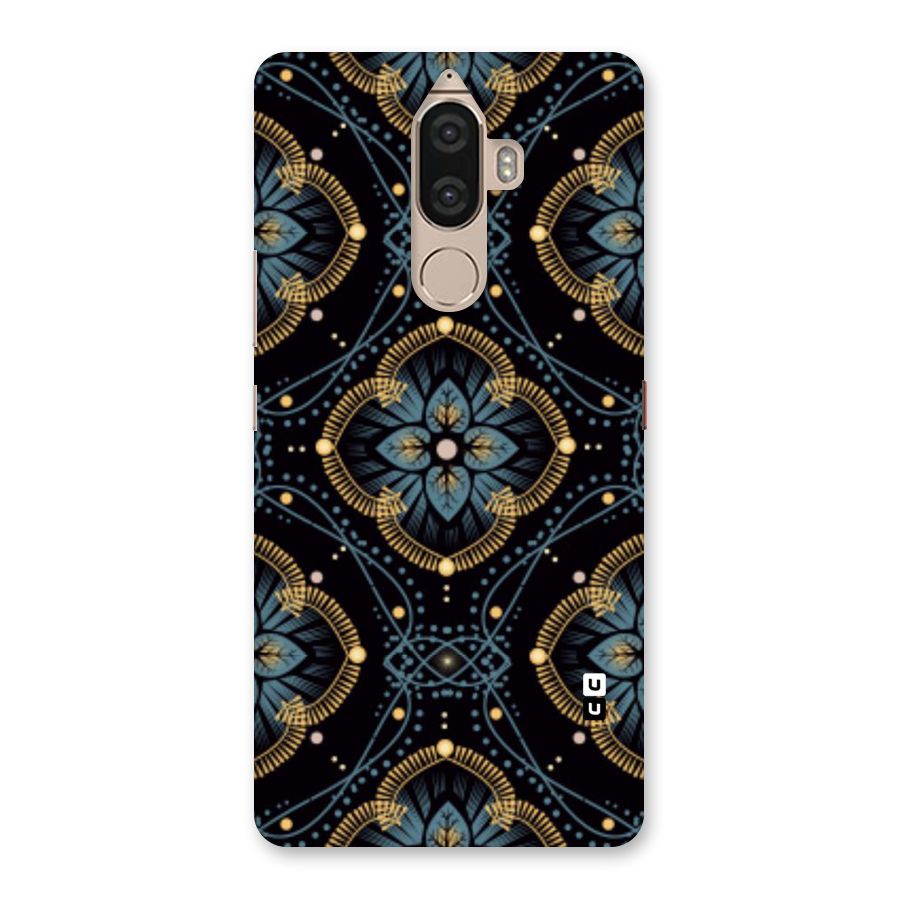 Blue With Black Flower Back Case for Lenovo K8 Note