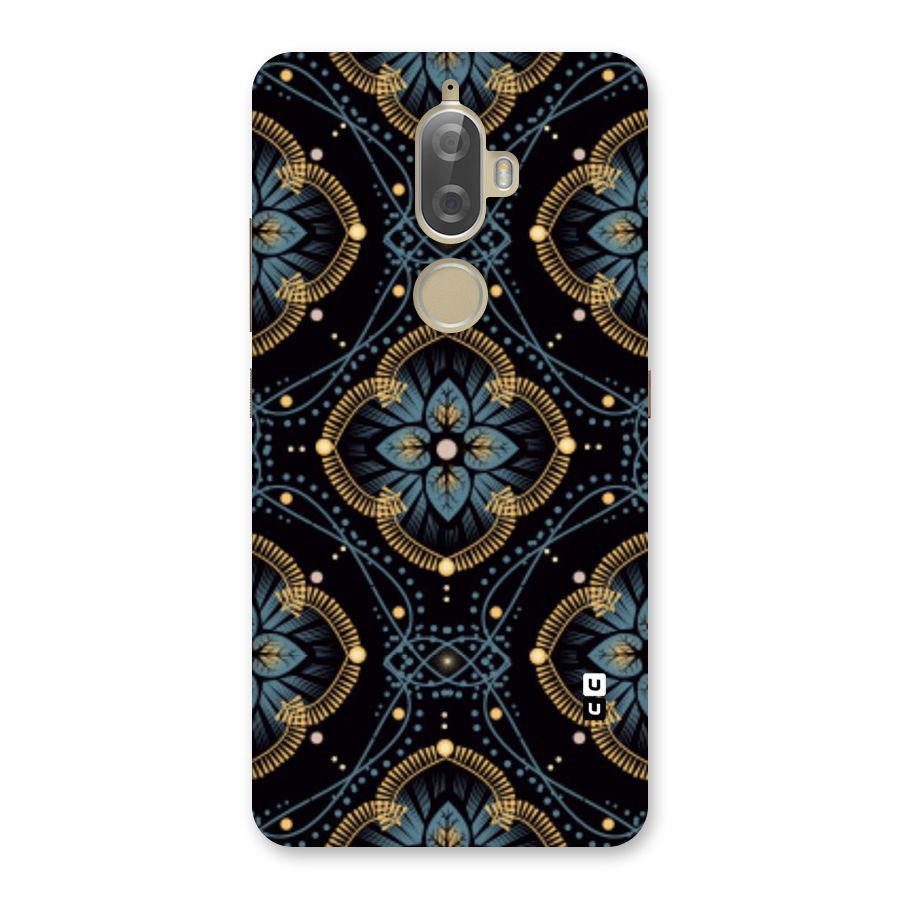 Blue With Black Flower Back Case for Lenovo K8 Plus