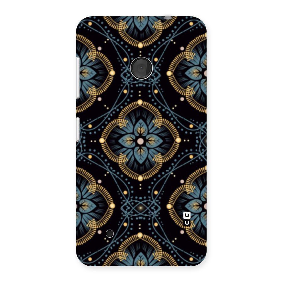 Blue With Black Flower Back Case for Lumia 530