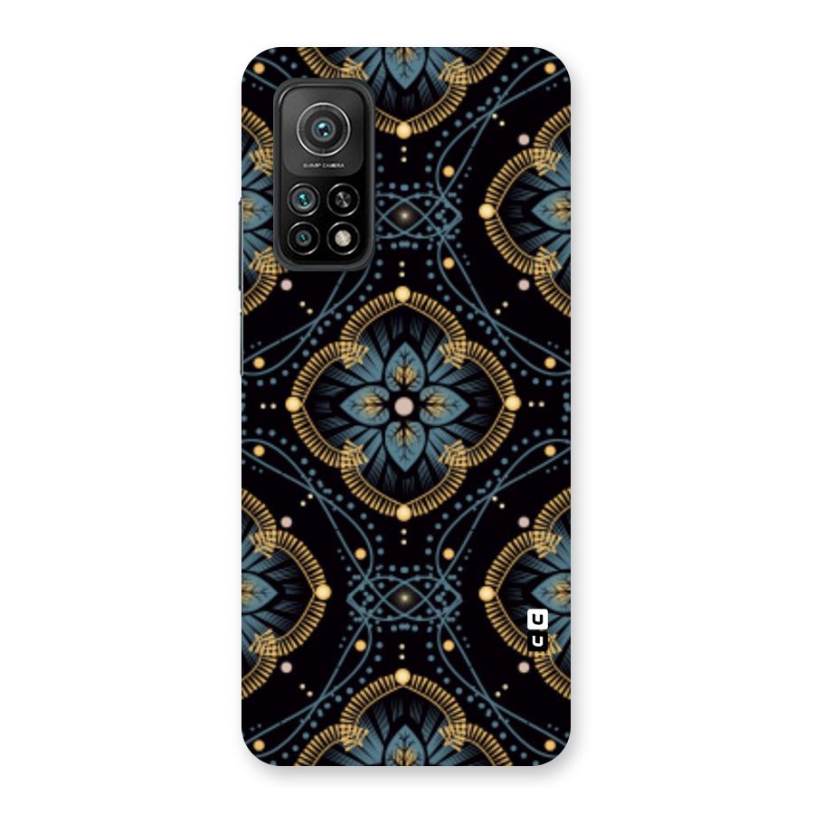 Blue With Black Flower Back Case for Mi 10T 5G