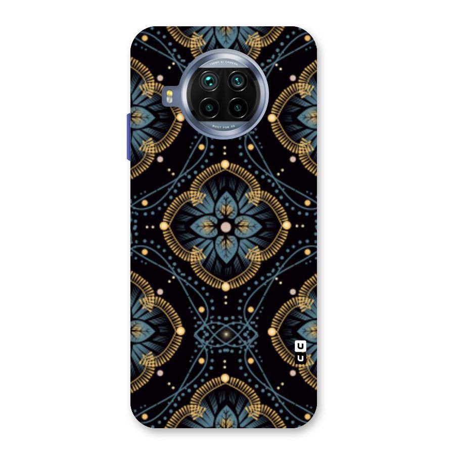 Blue With Black Flower Back Case for Mi 10i