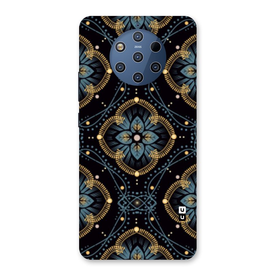 Blue With Black Flower Back Case for Nokia 9 PureView