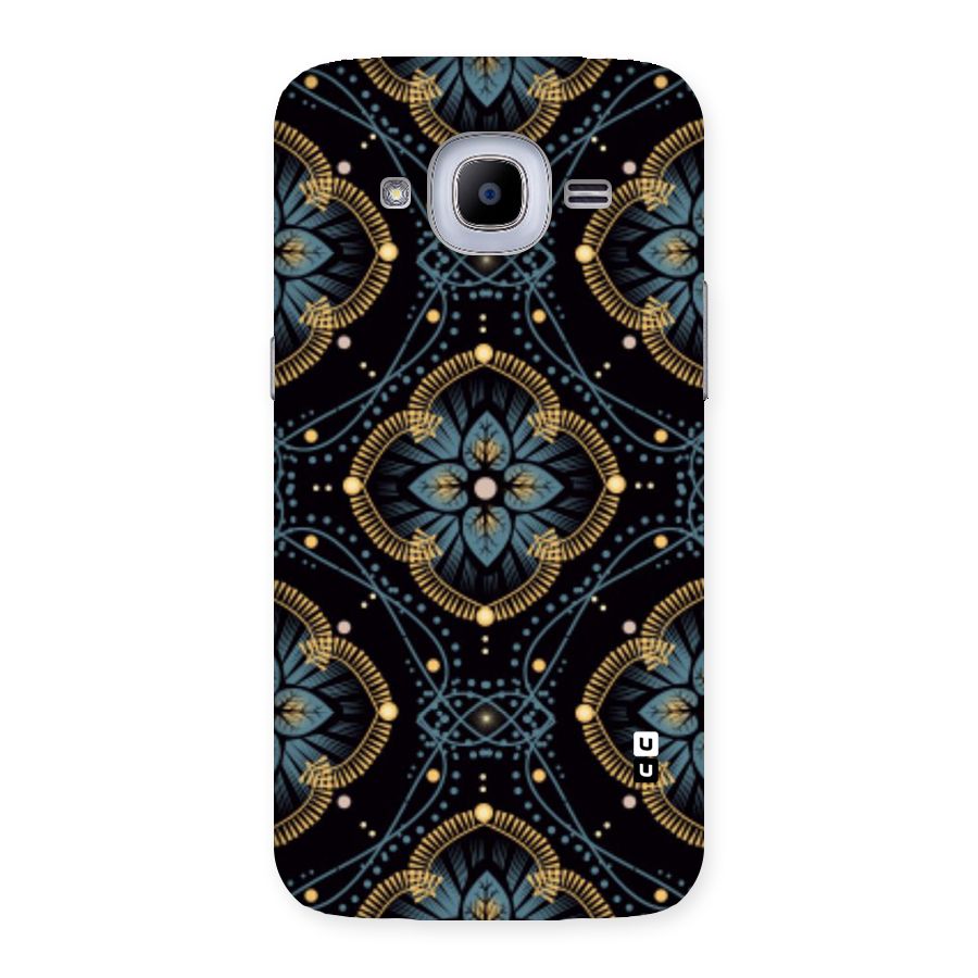 Blue With Black Flower Back Case for Samsung Galaxy J2 Pro