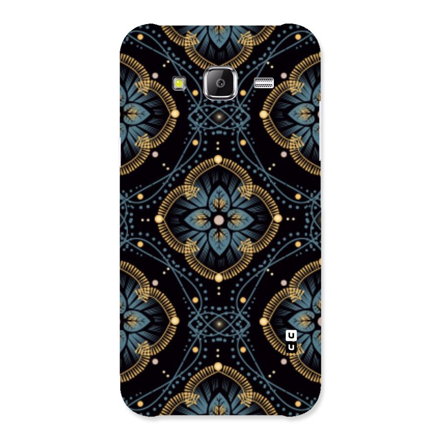 Blue With Black Flower Back Case for Samsung Galaxy J5