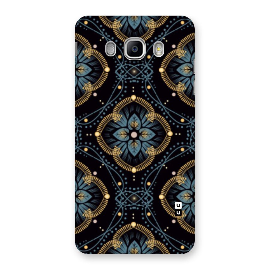 Blue With Black Flower Back Case for Samsung Galaxy J5 2016