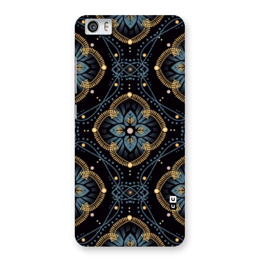 Blue With Black Flower Back Case for Xiaomi Redmi Mi5
