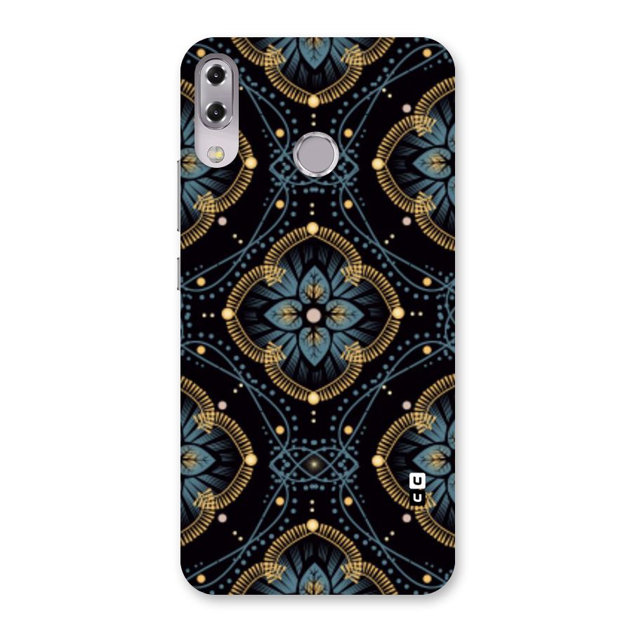 Blue With Black Flower Back Case for Zenfone 5Z