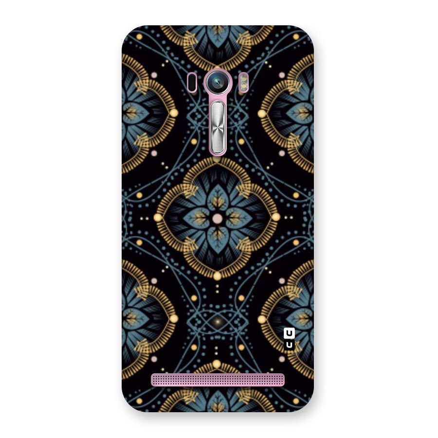 Blue With Black Flower Back Case for Zenfone Selfie