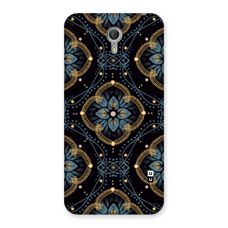 Blue With Black Flower Back Case for Zuk Z1