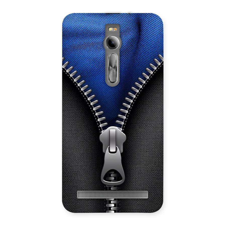 Blue Zipper Back Case for Asus Zenfone 2