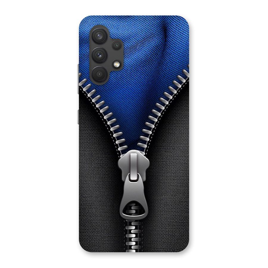 Blue Zipper Back Case for Galaxy A32
