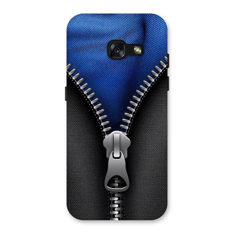 Blue Zipper Back Case for Galaxy A3 (2017)