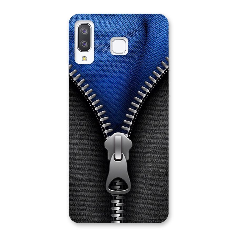 Blue Zipper Back Case for Galaxy A8 Star