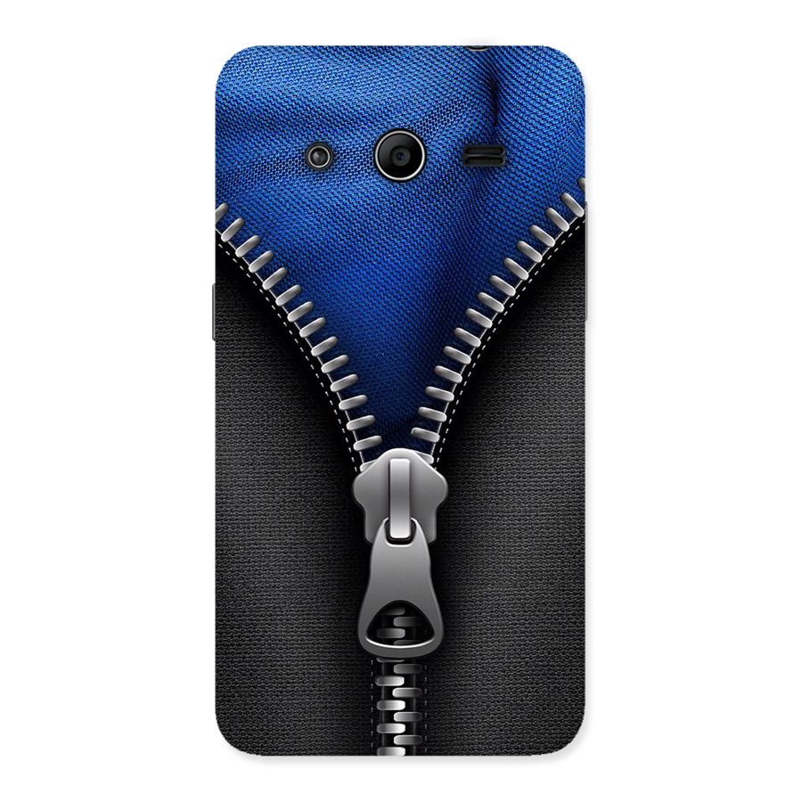 Blue Zipper Back Case for Galaxy Core 2