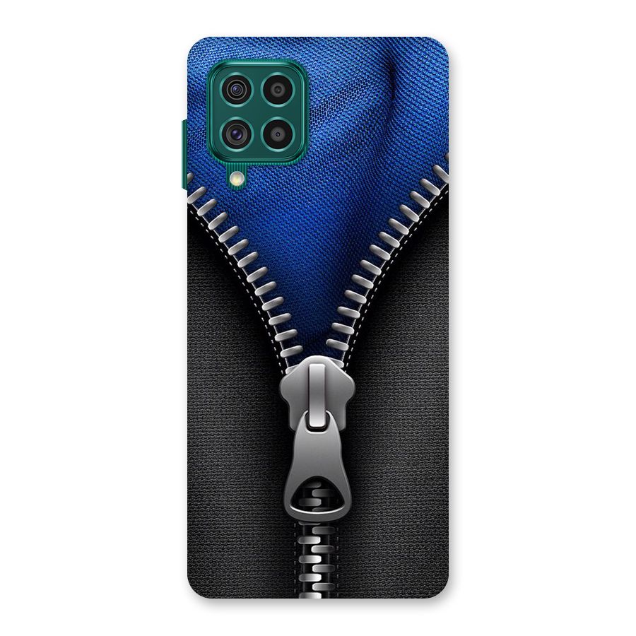 Blue Zipper Back Case for Galaxy F62