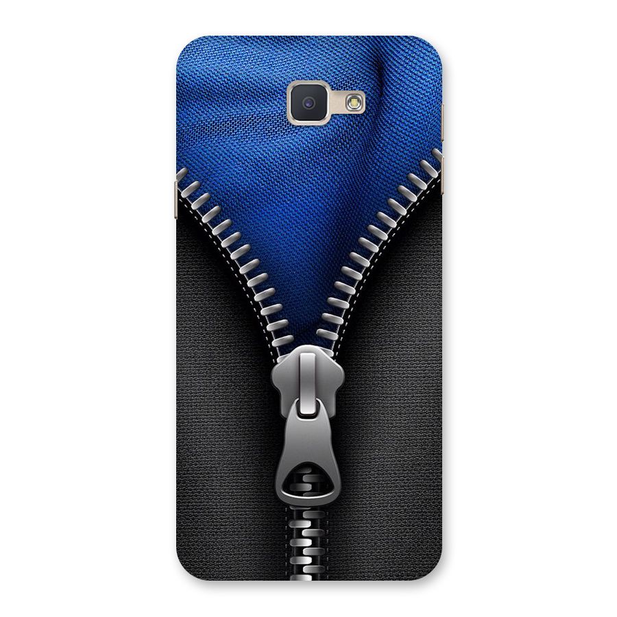 Blue Zipper Back Case for Galaxy J5 Prime