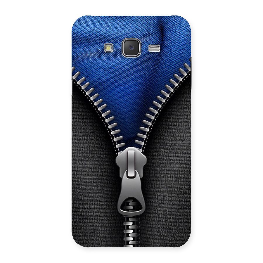 Blue Zipper Back Case for Galaxy J7