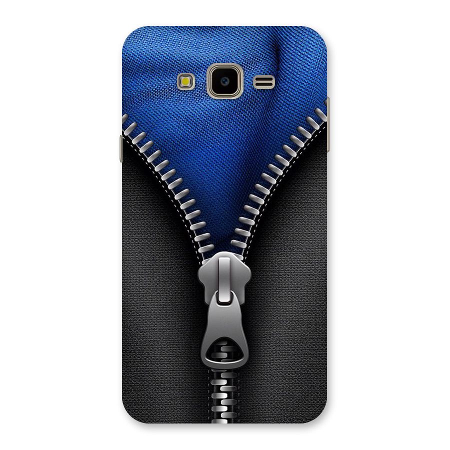 Blue Zipper Back Case for Galaxy J7 Nxt